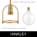 Hinkley Somerset Extra Small Convertible Semi-Flush Mount Alternative Image 20