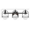 Hinkley Somerset Medium Three Light Vanity Wall Sconce Alternative Image 1
