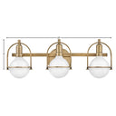 Hinkley Somerset Medium Three Light Vanity Wall Sconce Alternative Image 13