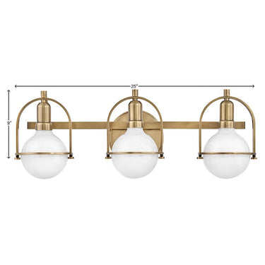 Hinkley Somerset Medium Three Light Vanity Wall Sconce Alternative Image 13
