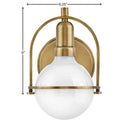 Hinkley Somerset Small Single Light Vanity Wall Sconce Alternative Image 1