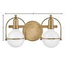 Hinkley Somerset Small Two Light Vanity Wall Sconce Alternative Image 12