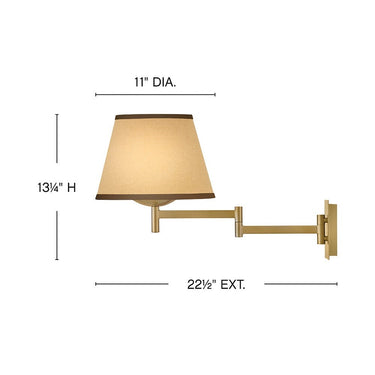 Hinkley Sonia Medium Task Light Sconce Alternative Image 1
