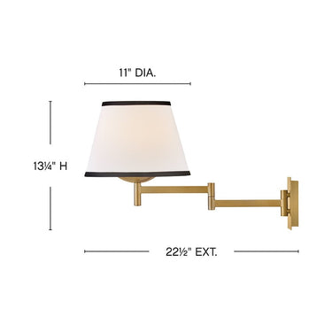 Hinkley Sonia Medium Task Light Sconce Alternative Image 9