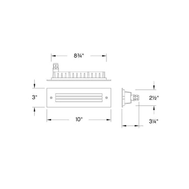 Hinkley Sparta - Dash Alternative Image 12V LED Large Louvered Brick Light Alternative Image 4