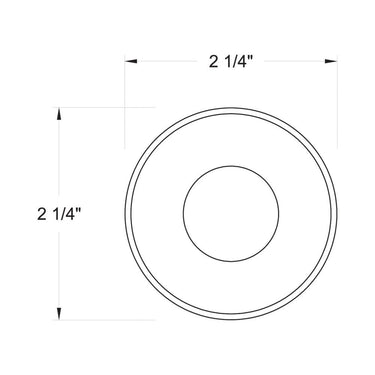 Hinkley Sparta - Dot Large LED Stainless Steel Round Button Light Alternative Image 4