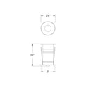 Hinkley Sparta - Dot Large LED Stainless Steel Round Button Light Alternative Image 6