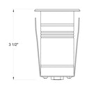 Hinkley Sparta - Dot Large LED Stainless Steel Square Button Light Alternative Image 2