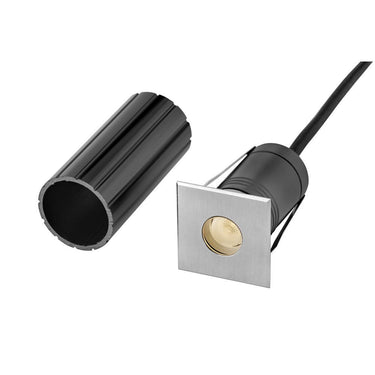 Hinkley Sparta - Dot Large LED Stainless Steel Square Button Light 