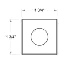Hinkley Sparta - Dot Small LED Stainless Steel Square Button Light Alternative Image 3