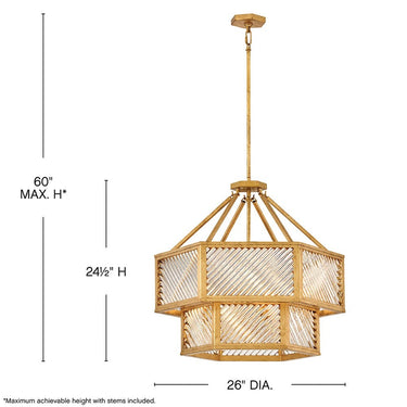 Hinkley Sura Medium Convertible Chandelier Alternative Image 1