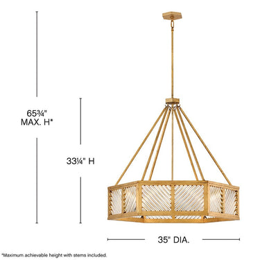 Hinkley Sura Medium Drum Chandelier Alternative Image 1