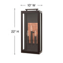 Hinkley Sutcliffe Outdoor Large Wall Mount Lantern Alternative Image 2