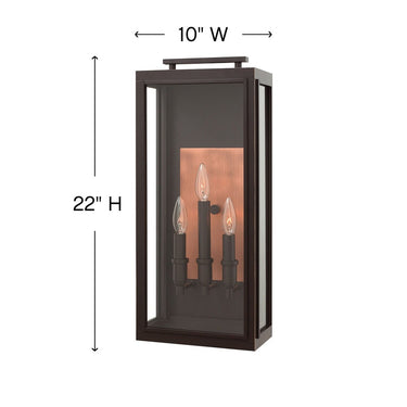Hinkley Sutcliffe Outdoor Large Wall Mount Lantern Alternative Image 2