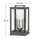Hinkley Sutcliffe Outdoor Medium Pier Mount Lantern Alternative Image 1