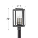 Hinkley Sutcliffe Outdoor Medium Post Mount Lantern Alternative Image 1