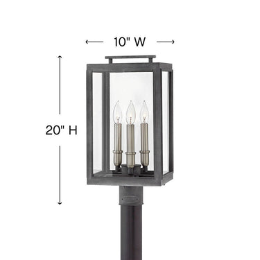 Hinkley Sutcliffe Outdoor Medium Post Mount Lantern Alternative Image 1