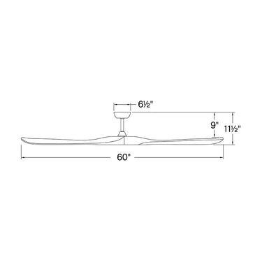 Hinkley Swell 60" Wide 11.5" High Smart Fan Alternate Image-9