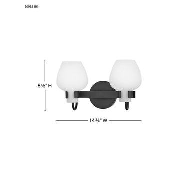 Hinkley Sylvie Small Vanity Wall Sconce Alternative Image 1