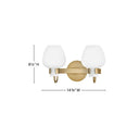 Hinkley Sylvie Small Vanity Wall Sconce Alternative Image 10