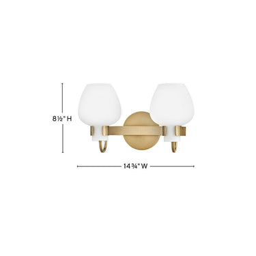 Hinkley Sylvie Small Vanity Wall Sconce Alternative Image 10