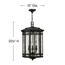 Hinkley Tahoe Alternative Image 12" Outdoor Large Hanging Lantern Alternative Image 1