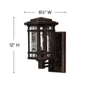 Hinkley Tahoe Outdoor Small Wall Mount Lantern Alternative Image 1