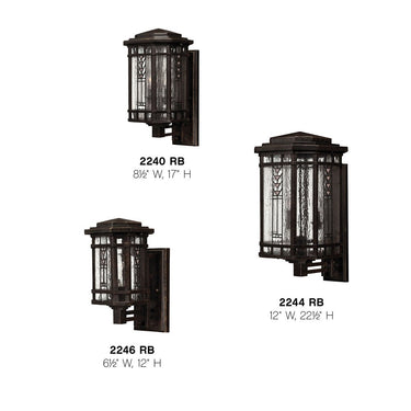 Hinkley Tahoe Outdoor Small Wall Mount Lantern Alternative Image 2