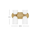 Hinkley Tallulah LED Small Two Light Vanity Wall Sconce Alternative Image 1