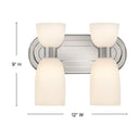 Hinkley Tallulah LED Small Two Light Vanity Wall Sconce Alternative Image 8
