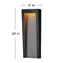 Hinkley Taper Outdoor Large Wall Mount Lantern Alternative Image 2