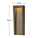 Hinkley Taper Outdoor Large Wall Mount Lantern Alternative Image 5