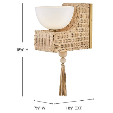Hinkley Thalia LED Medium Single Light Sconce Alternative Image 9