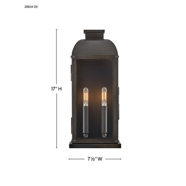Hinkley Tiverton Outdoor Medium Wall Mount Lantern Alternative Image 1