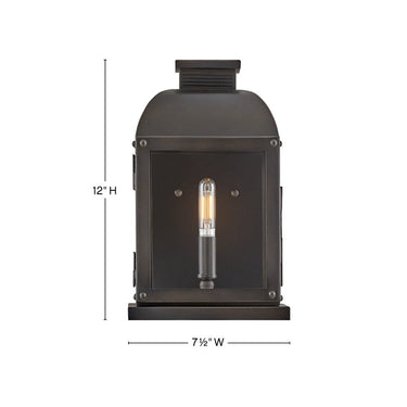Hinkley Tiverton Outdoor Small Wall Mount Lantern Alternative Image 1