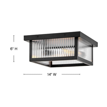 Hinkley Torrent Outdoor Medium Flush Mount Alternative Image 1