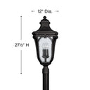 Hinkley Trafalgar Outdoor Large Post Mount Lantern Alternative Image 1
