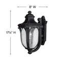 Hinkley Trafalgar Outdoor Medium Wall Mount Lantern Alternative Image 1