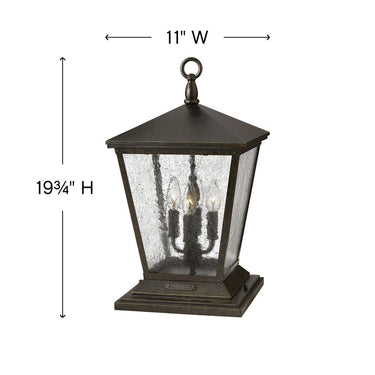 Hinkley Trellis Alternative Image 12V LED Outdoor Medium Pier Mount Lantern Alternative Image 1