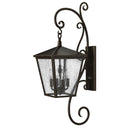 Hinkley Trellis Outdoor Extra Large Wall Mount Lantern with Scroll 