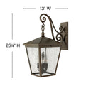 Hinkley Trellis Outdoor Large Wall Mount Lantern - Alternative Image 1438RB Alternative Image 2