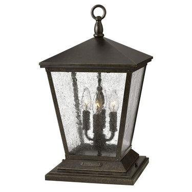 Hinkley Trellis Outdoor Medium Pier Mount Lantern 