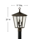 Hinkley Trellis Outdoor Medium Post Mount Lantern Alternative Image 3