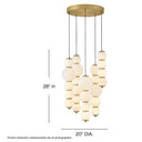 Hinkley Trigo Small Abstract Chandelier Alternative Image 1
