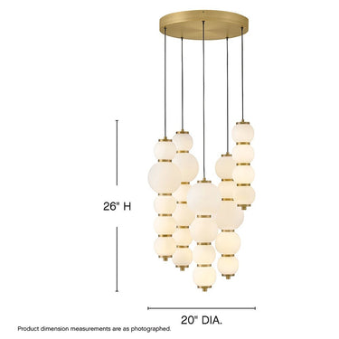 Hinkley Trigo Small Abstract Chandelier Alternative Image 1