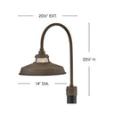 Hinkley Troyer Outdoor Medium Post Mount Lantern Alternative Image 15