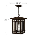 Hinkley Tucker Alternative Image 11" Outdoor Medium Hanging Lantern Alternative Image 5
