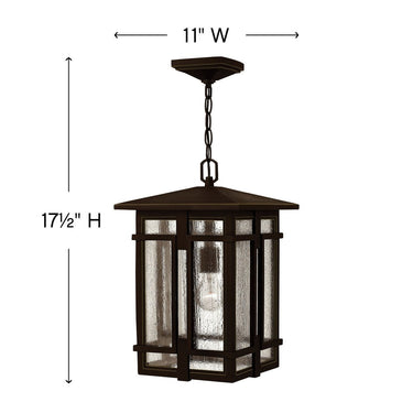 Hinkley Tucker Alternative Image 11" Outdoor Medium Hanging Lantern Alternative Image 5