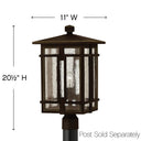 Hinkley Tucker Outdoor Medium Post Mount Lantern Alternative Image 6
