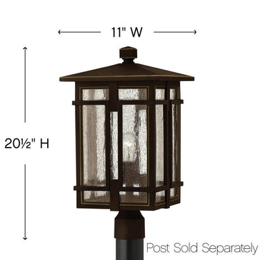 Hinkley Tucker Outdoor Medium Post Mount Lantern Alternative Image 6